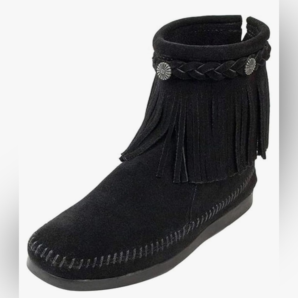 Minnetonka High Top Back Zip Boot - Picture 2 of 9